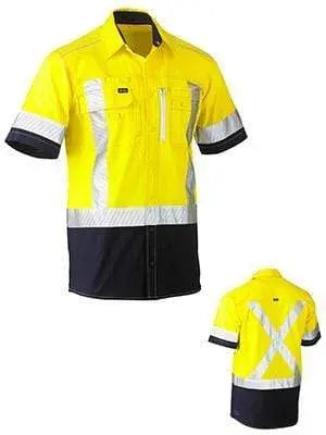 Bisley Workwear Flex & Move™ Two Tone Hi Vis Stretch Utility Shirt BS1177XT Metro Workwear.